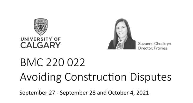 Upcoming University of Calgary Course Instructed by Revay