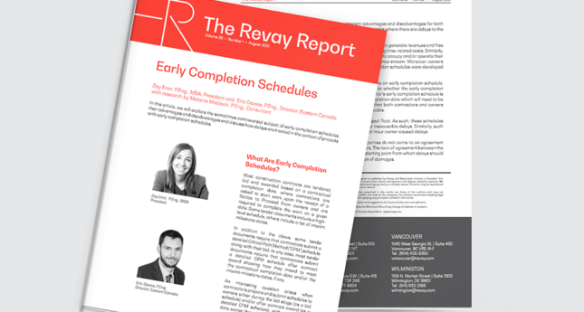 Early Completion Schedules