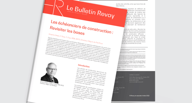 Les échéanciers de construction : Revisiter les bases