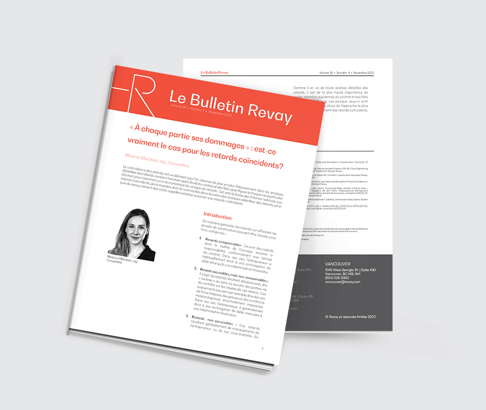 À chaque partie ses dommages : est-ce vraiment le cas pour les retards coïncidents?