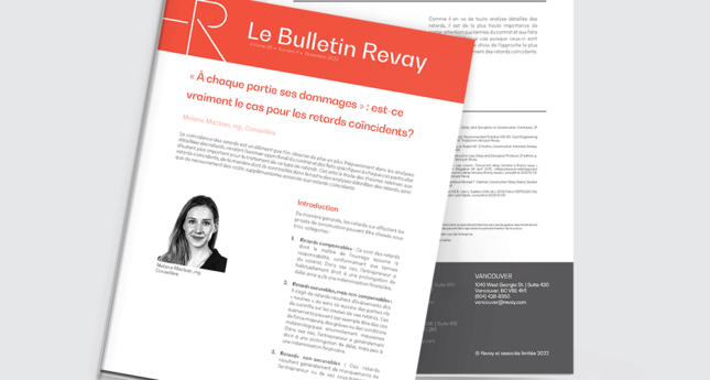 À chaque partie ses dommages : est-ce vraiment le cas pour les retards coïncidents?