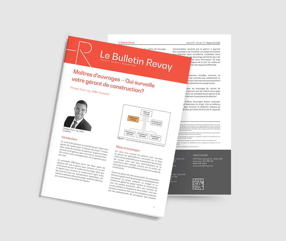Maîtres d’ouvrages – Qui surveille votre gérant de construction?