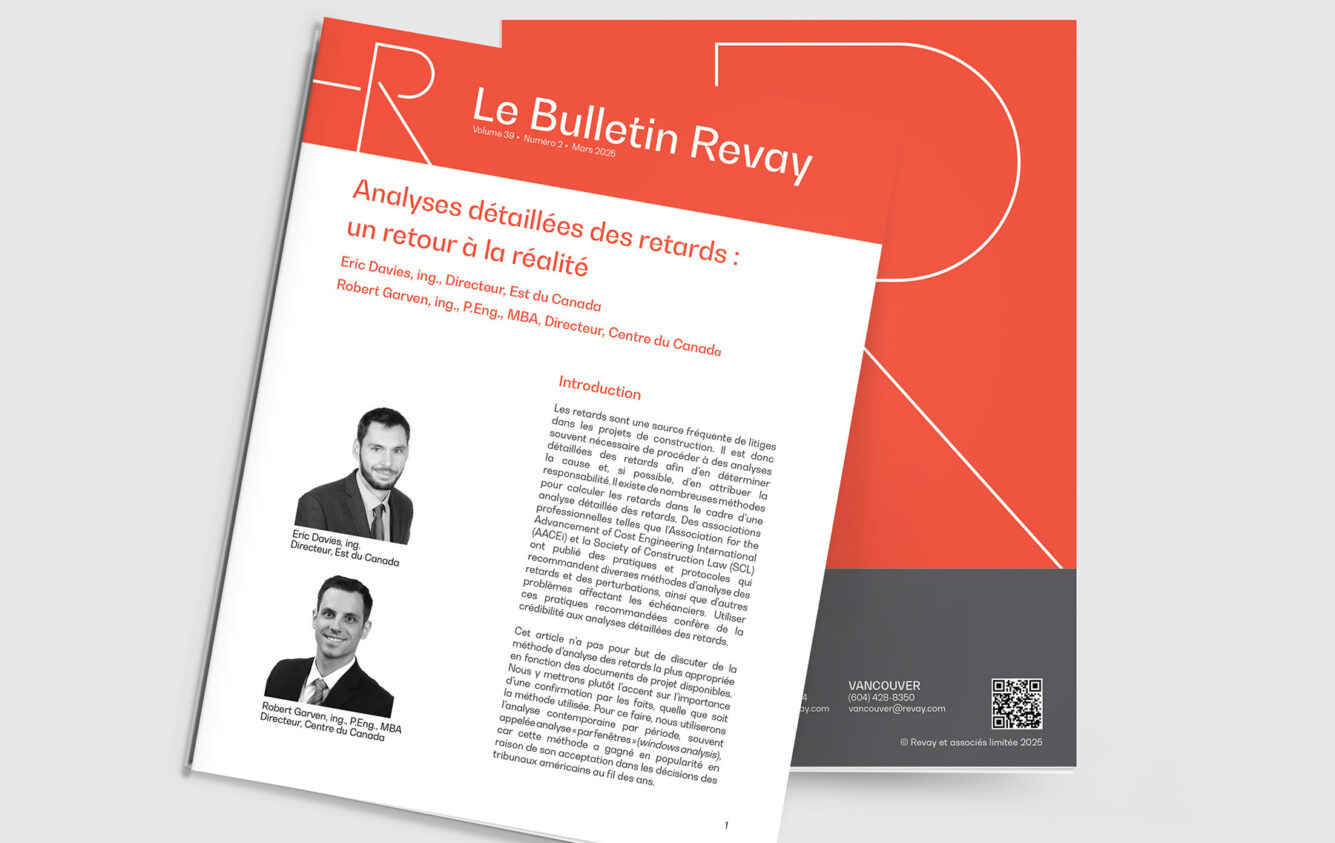 Nouveau Bulletin Revay – Analyses détaillées des retards : un retour à la réalité