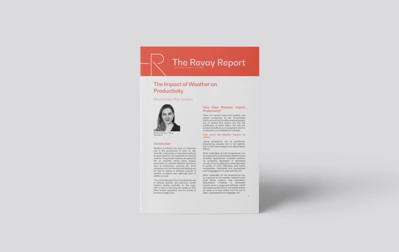 Revay Report – The Impact of Weather on Productivity