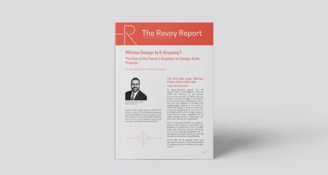 New Revay Report – Whose Design Is It Anyway?